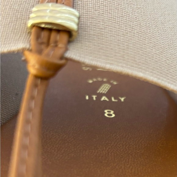 Italian Shoemakers Thong Sandals Brown/Tan Woman 8 - Picture 6 of 12